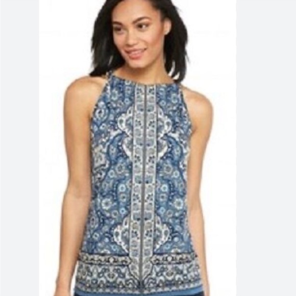 Max Studio top tank blouse size M - Picture 1 of 7